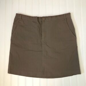 Eddie Bauer Hiking Outdoor Mini Skirt Sand Brown Size 6